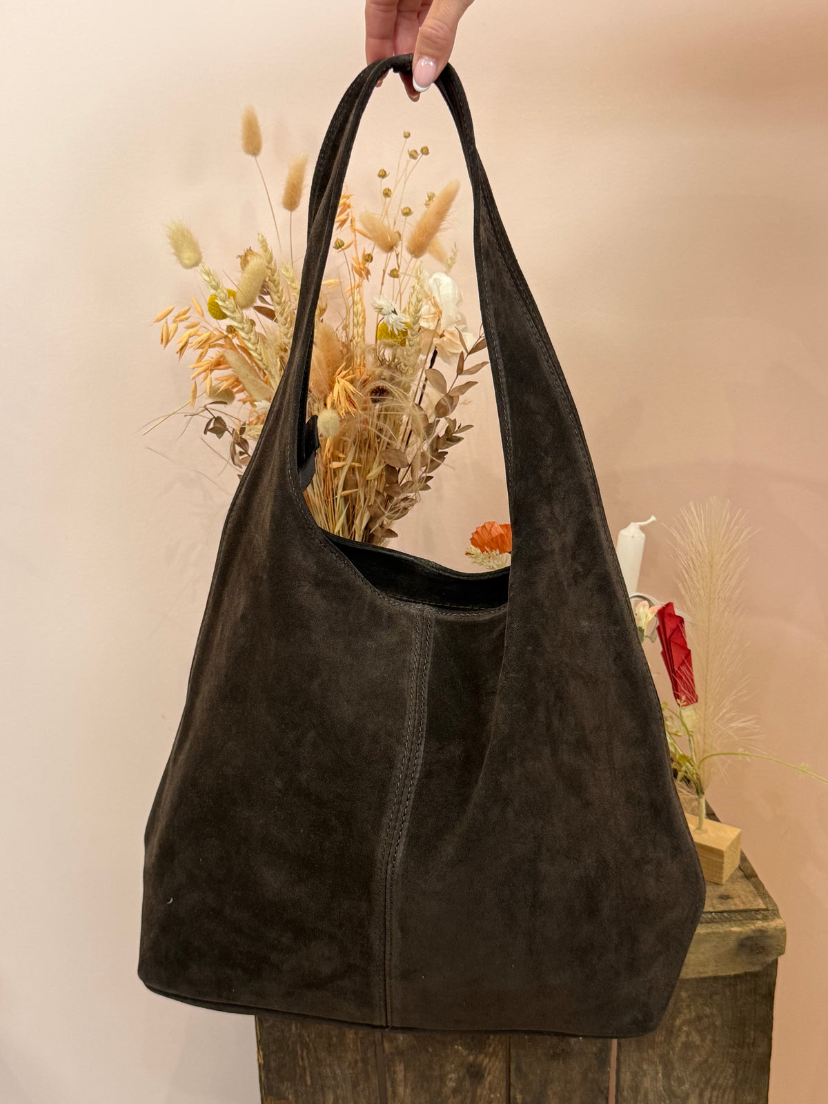 Sac en cuir marron