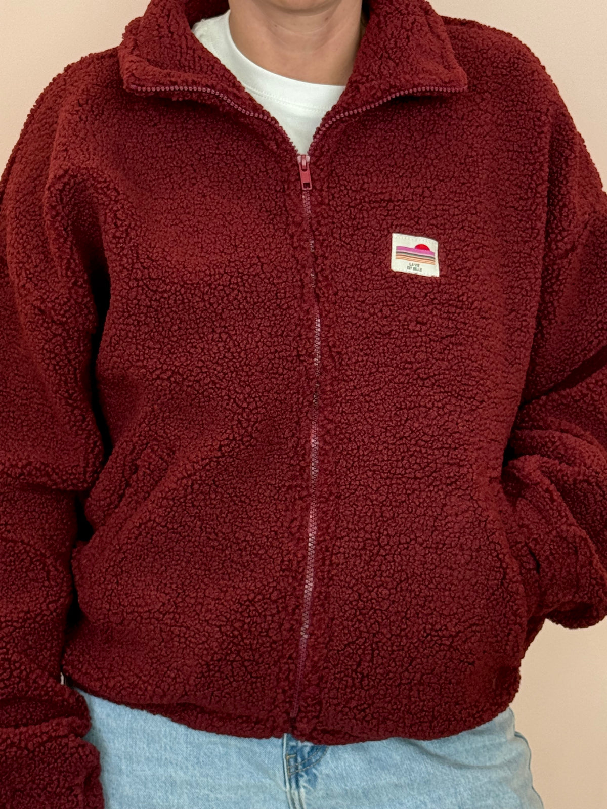 Polaire bordeaux