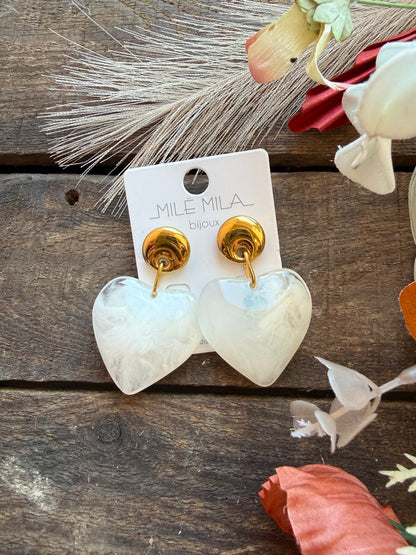 Boucles d’oreilles cœur