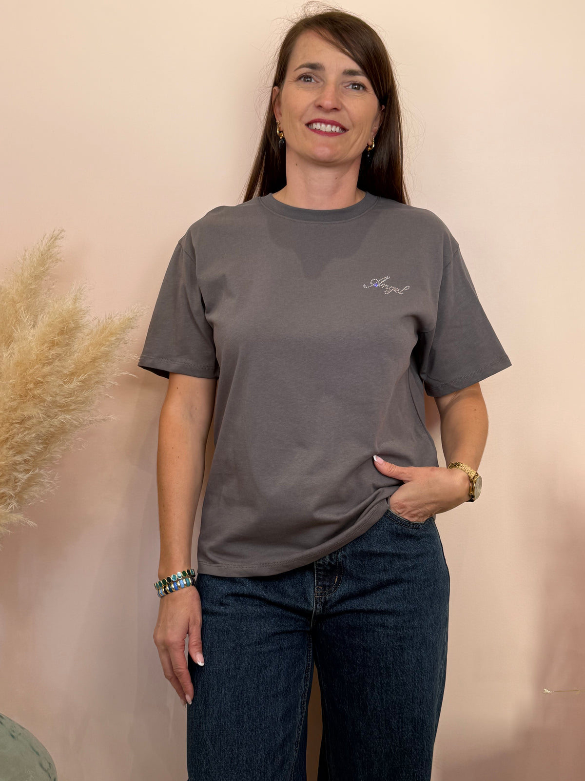 T-shirt Angel gris