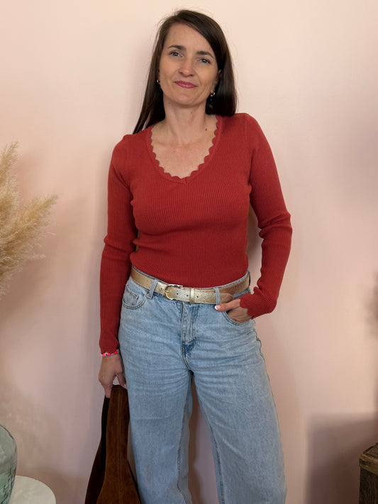 Pull vagues 2 couleurs