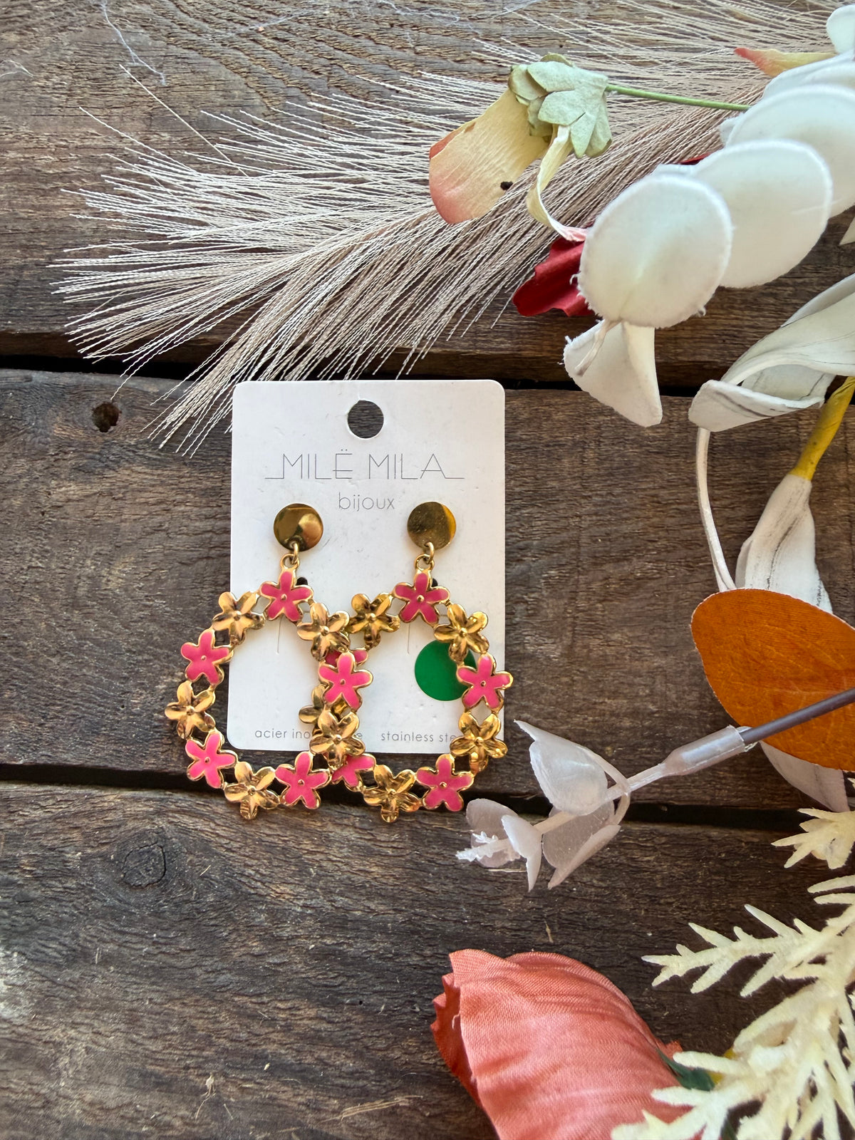 Boucles d’oreilles fleurs