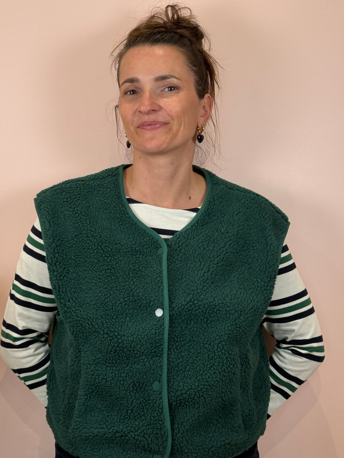Gilet sans manches vert sapin