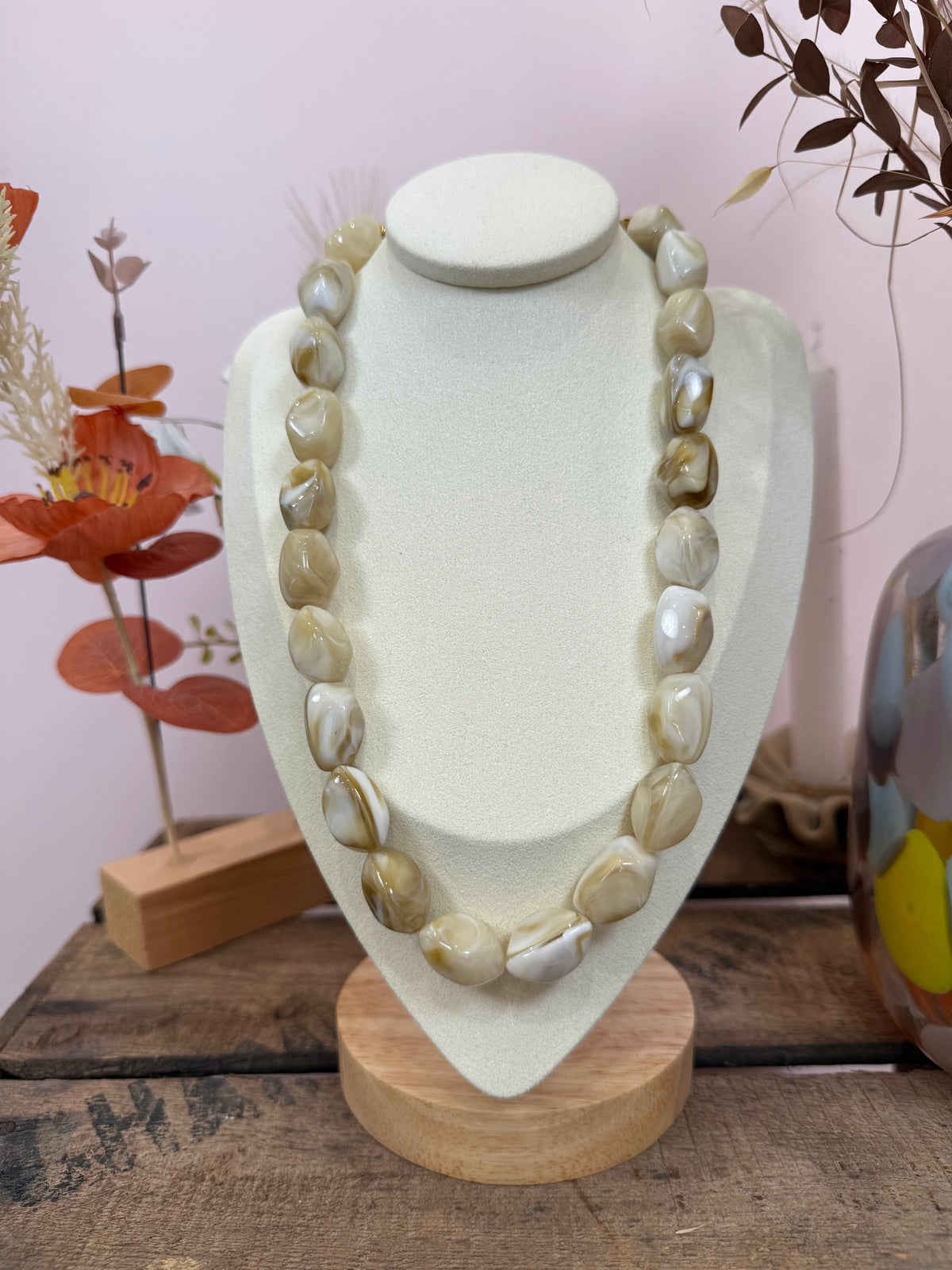 Collier marbré