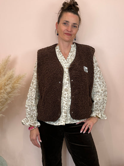 Gilet sans manche choco