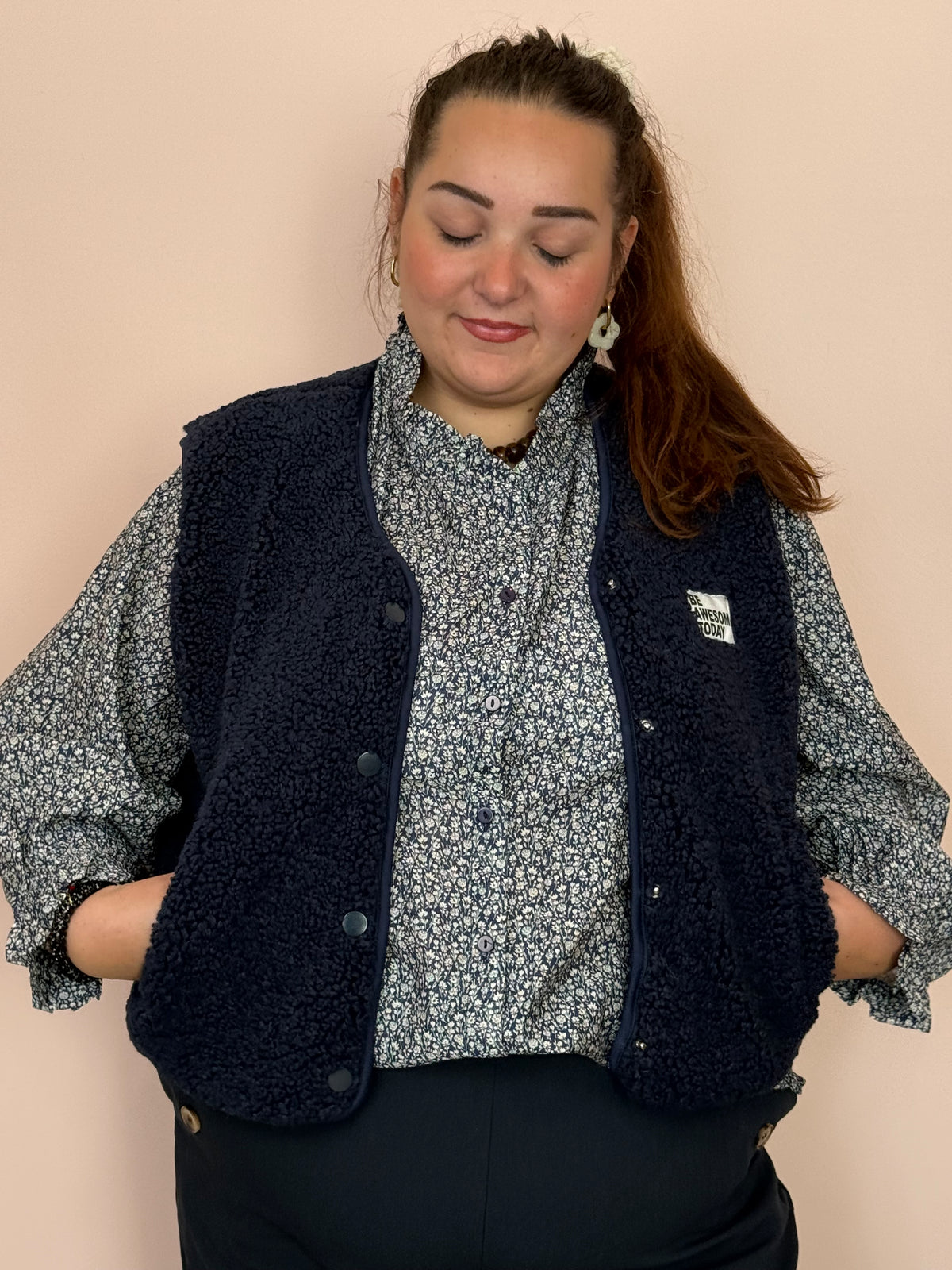 Gilet sans manches marine