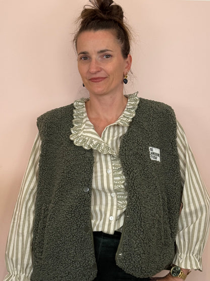 Gilet sans manches kaki