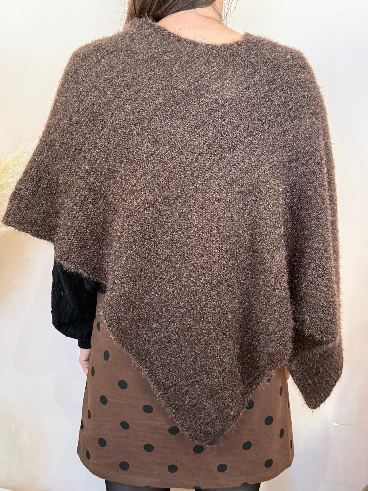 Poncho marron