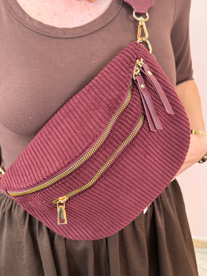 Banane velours marron, bordeaux ou noire