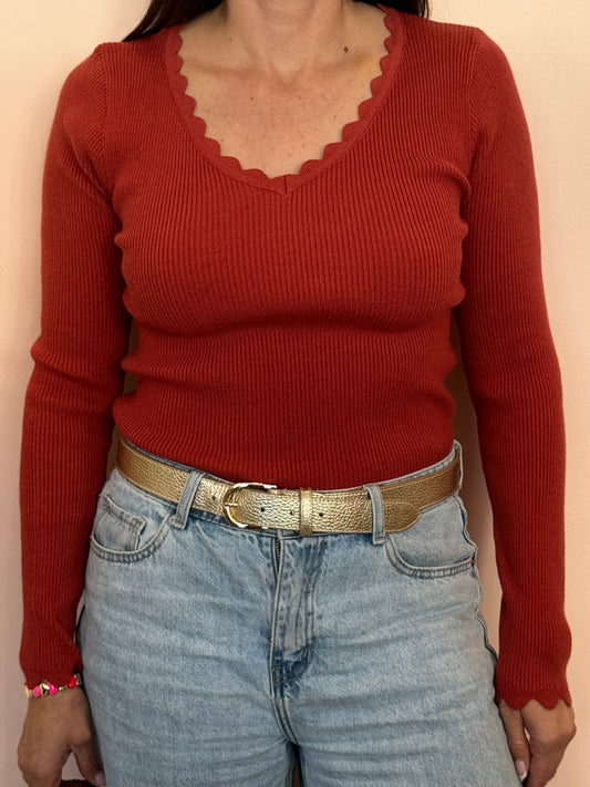 Pull vagues 2 couleurs