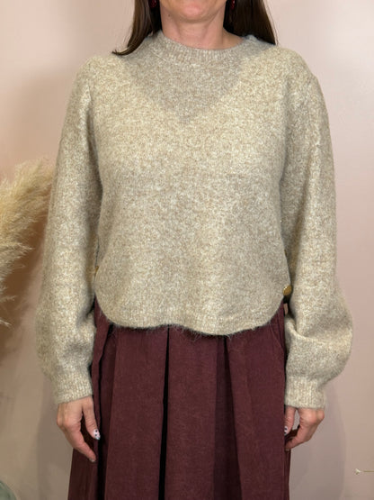 Pull uni bordeaux ou beige