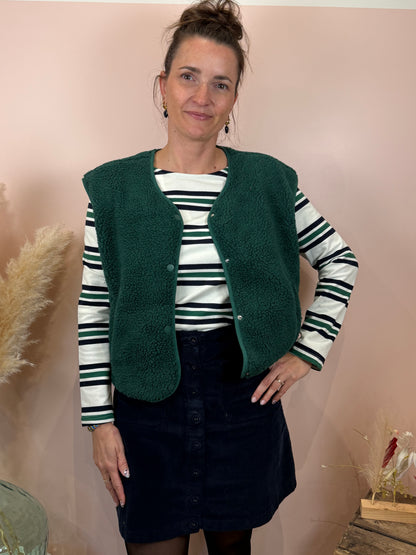 Gilet sans manches vert sapin
