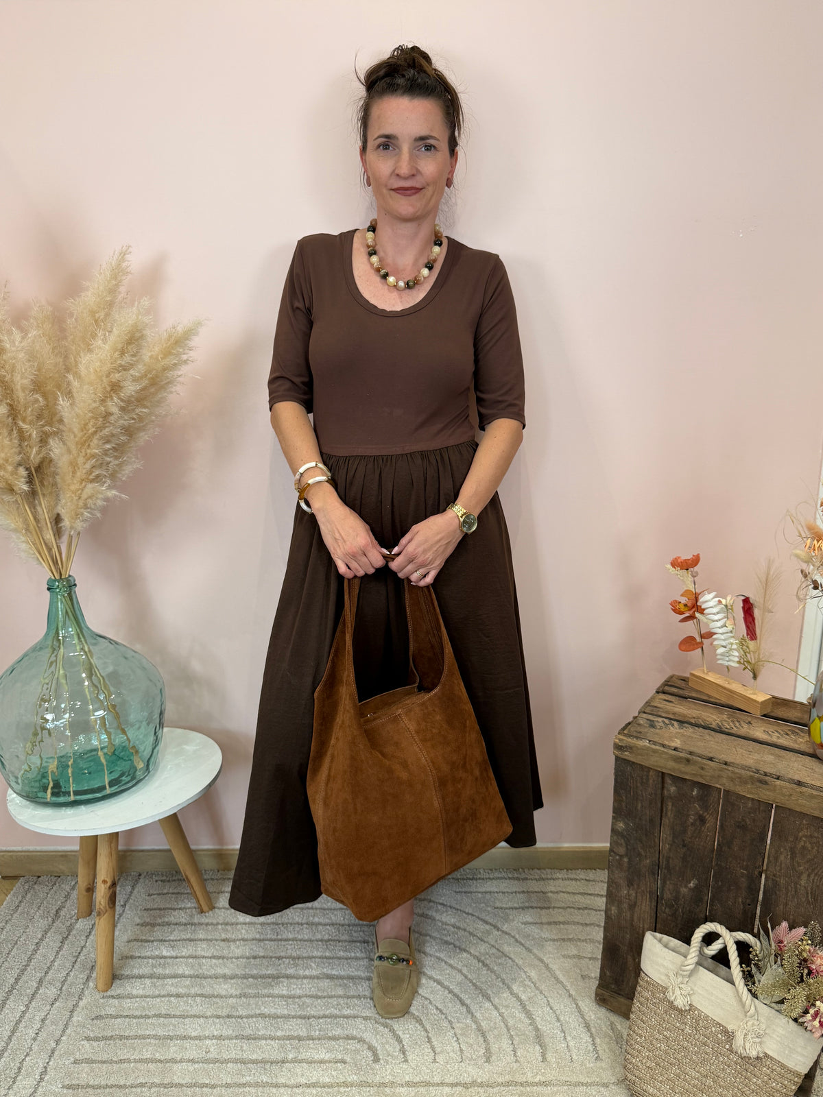 Sac en cuir Camel
