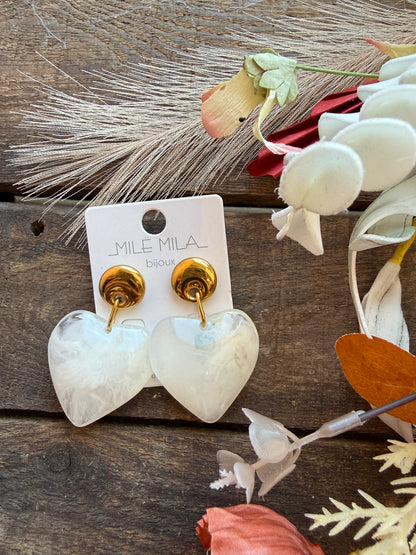 Boucles d’oreilles cœur