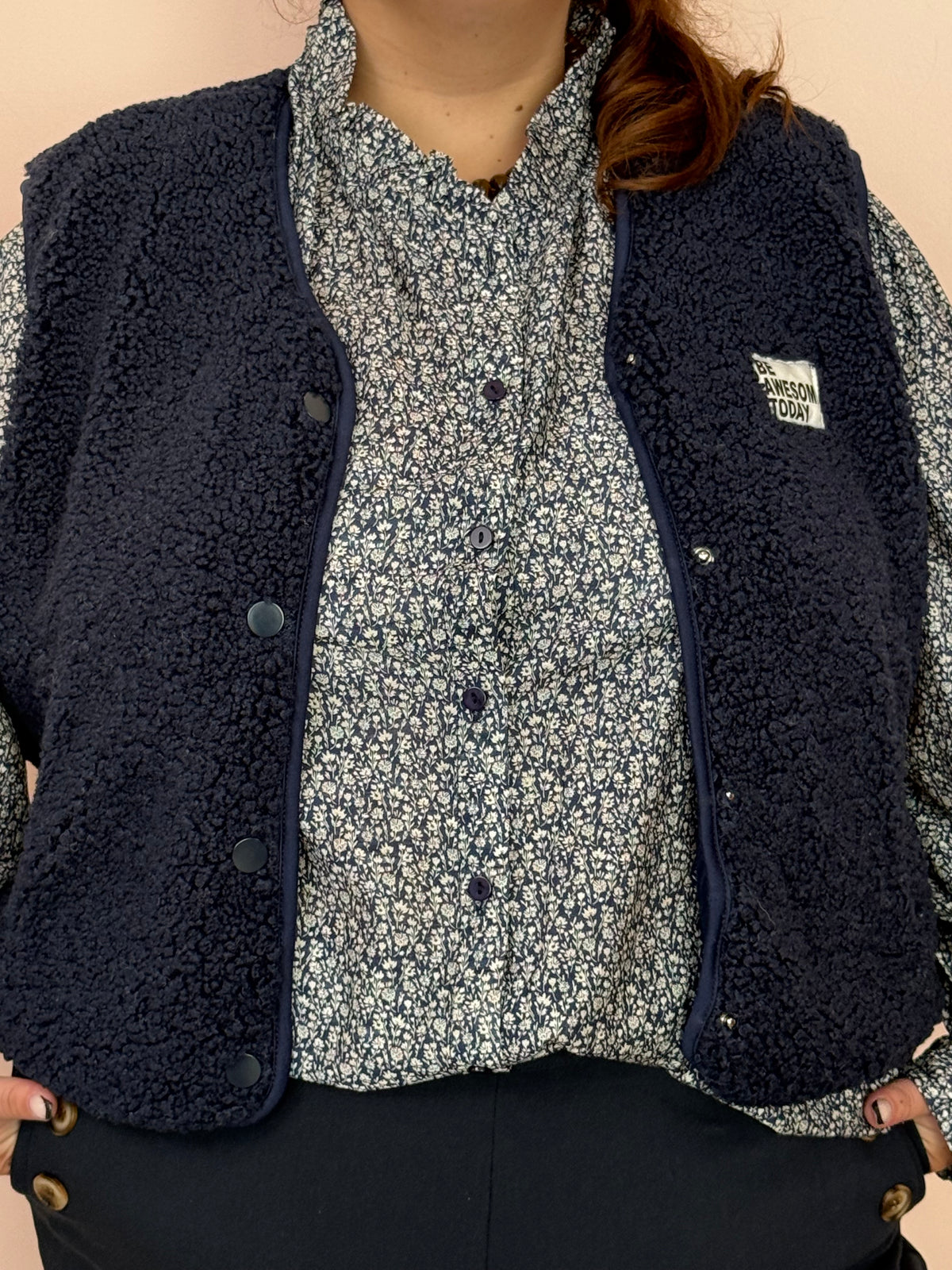 Gilet sans manches marine