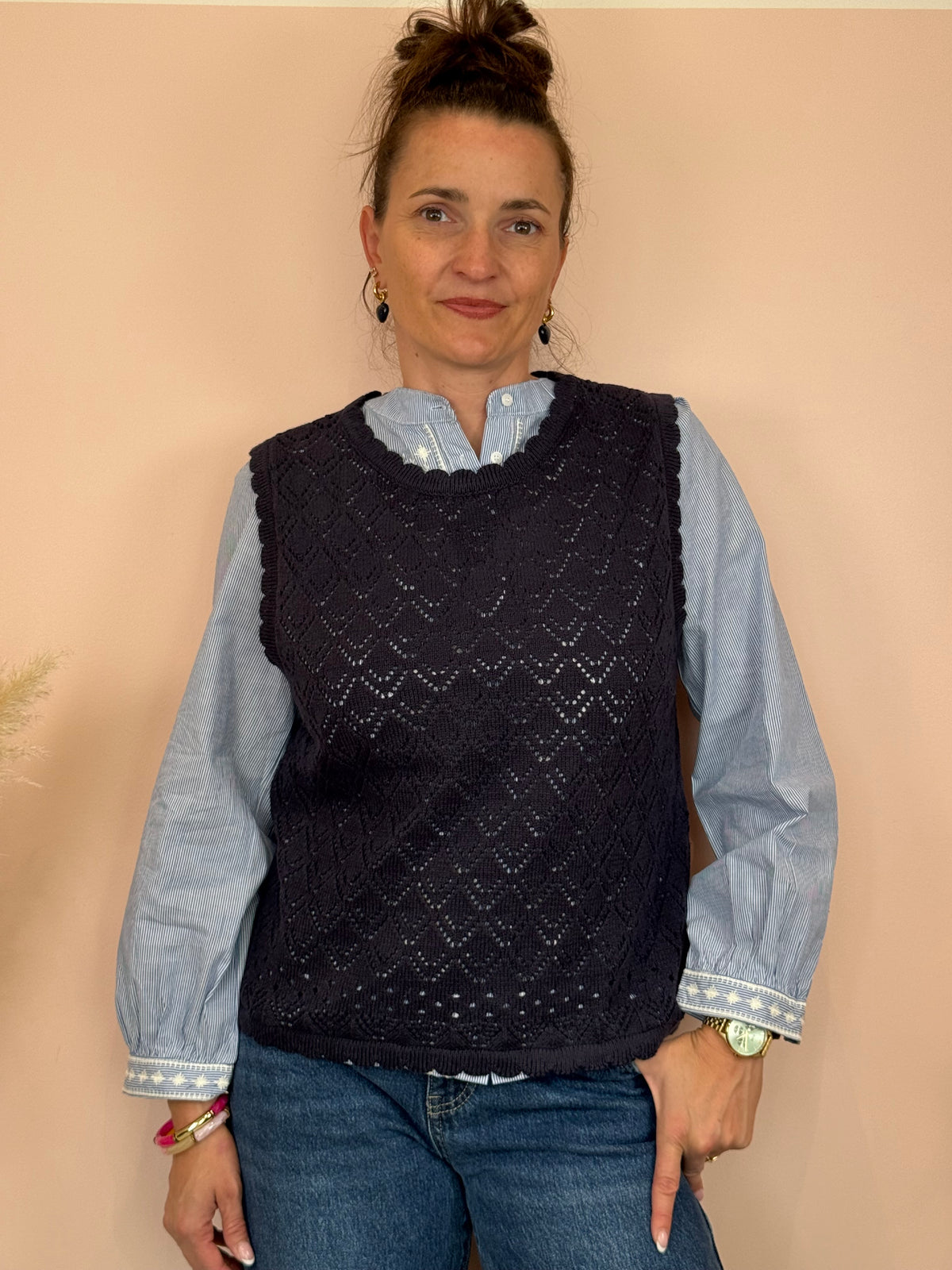 Pull sans manches Doriane