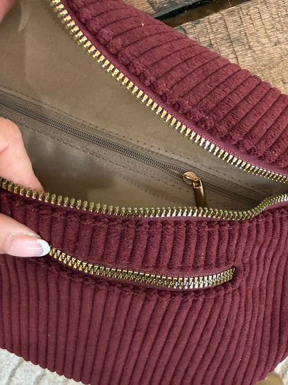 Banane velours marron, bordeaux ou noire