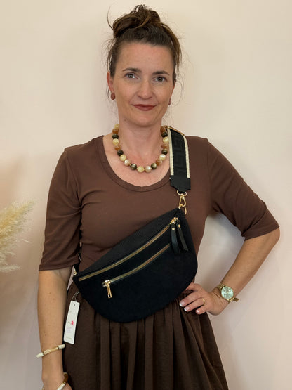 Banane velours marron, bordeaux ou noire