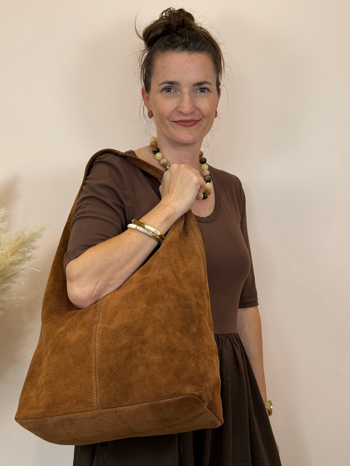 Sac en cuir Camel
