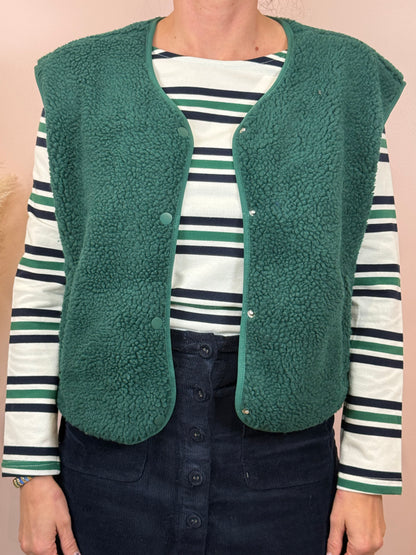 Gilet sans manches vert sapin