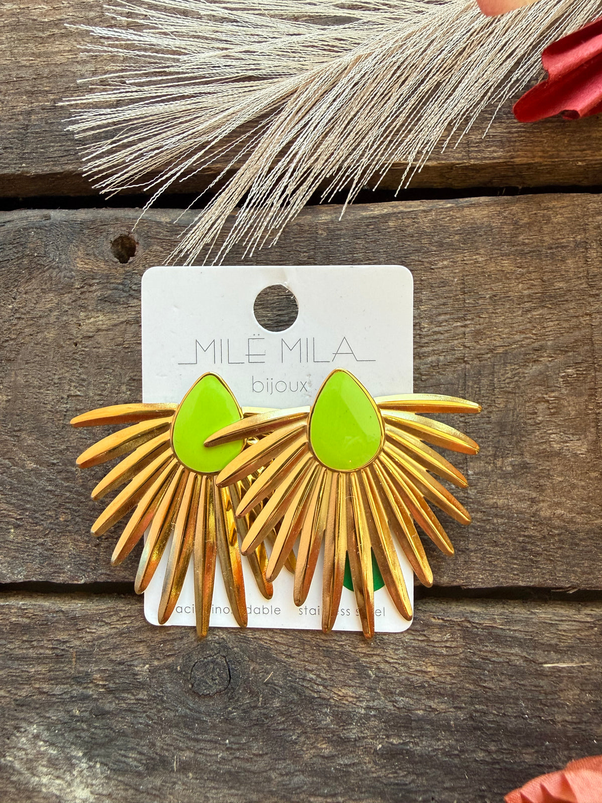 Boucles d’oreilles palmier