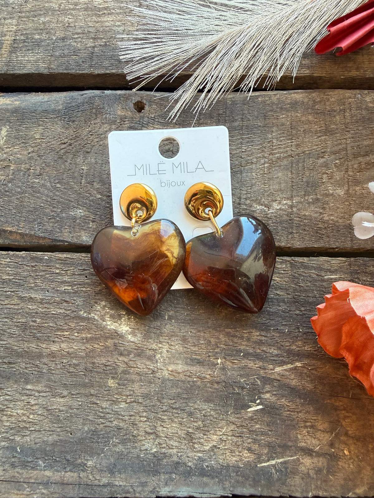 Boucles d’oreilles cœur