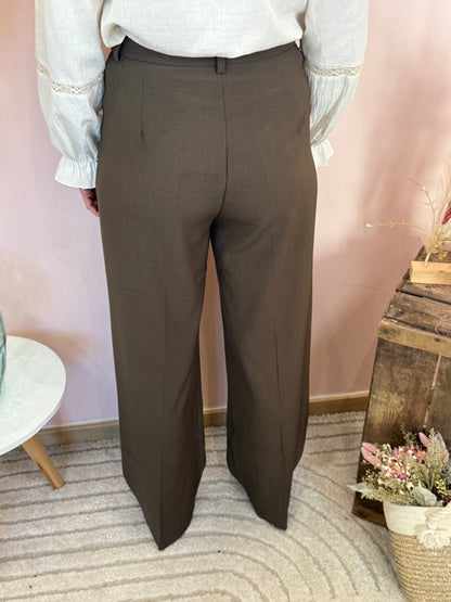 Pantalon costume marron