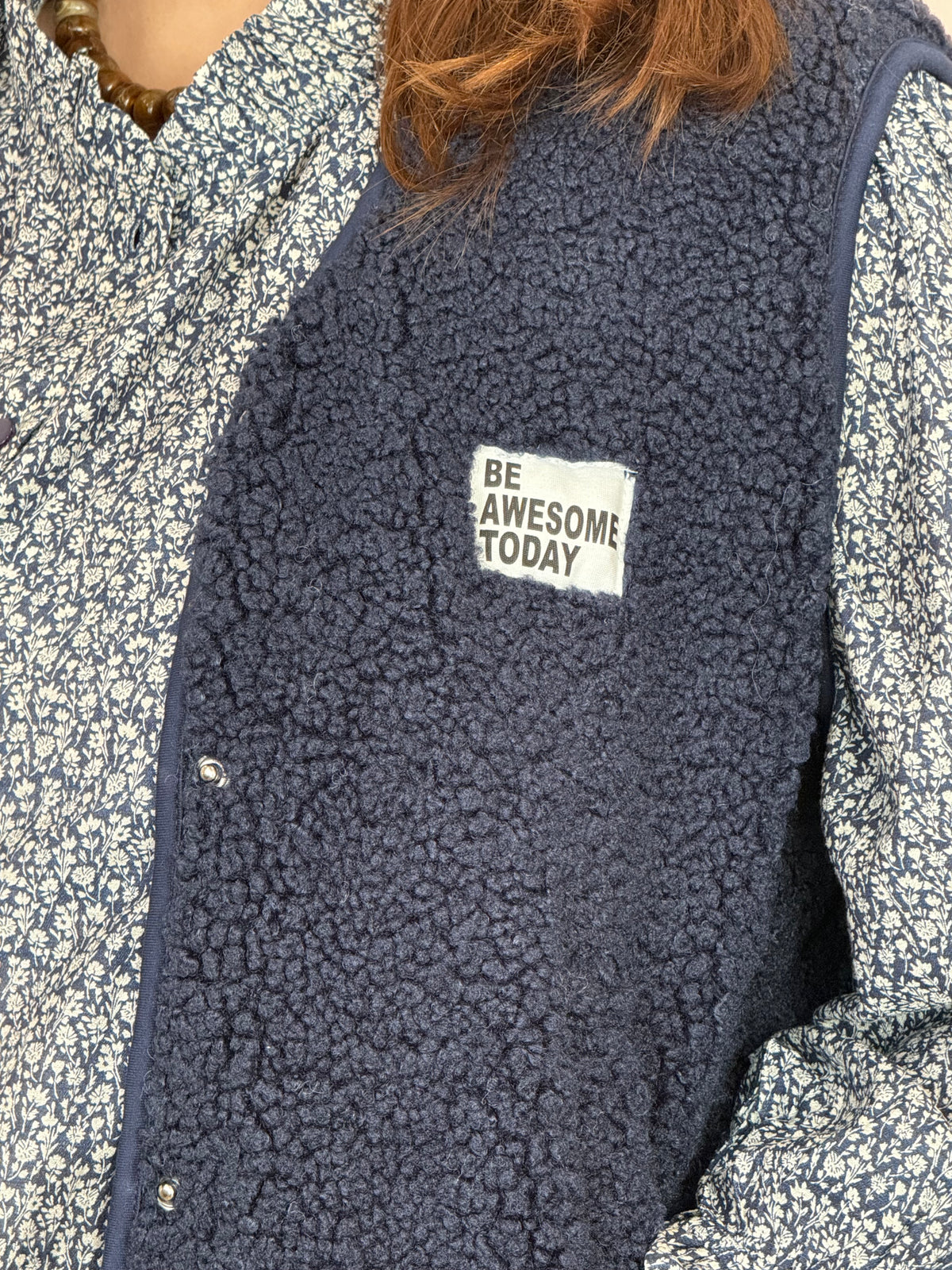 Gilet sans manches marine