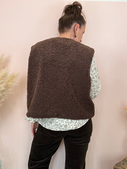 Gilet sans manche choco