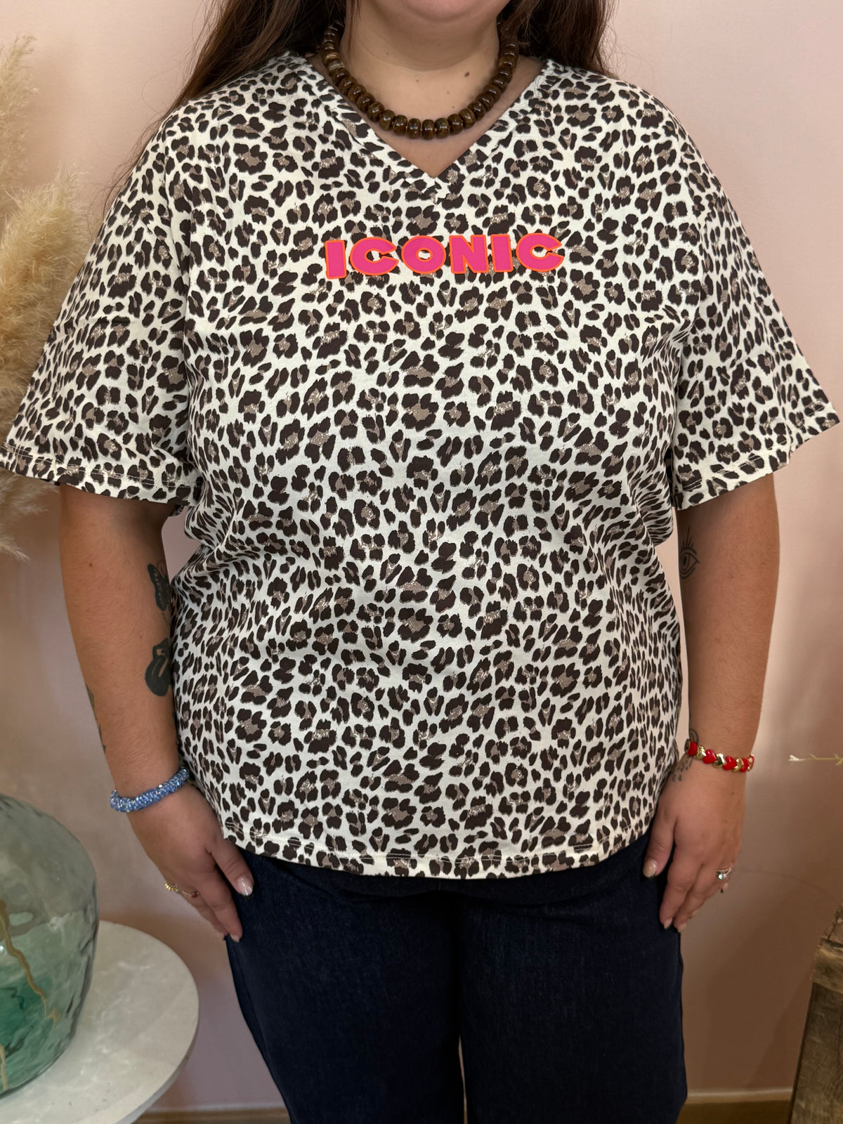 t-shirt Iconic léopard