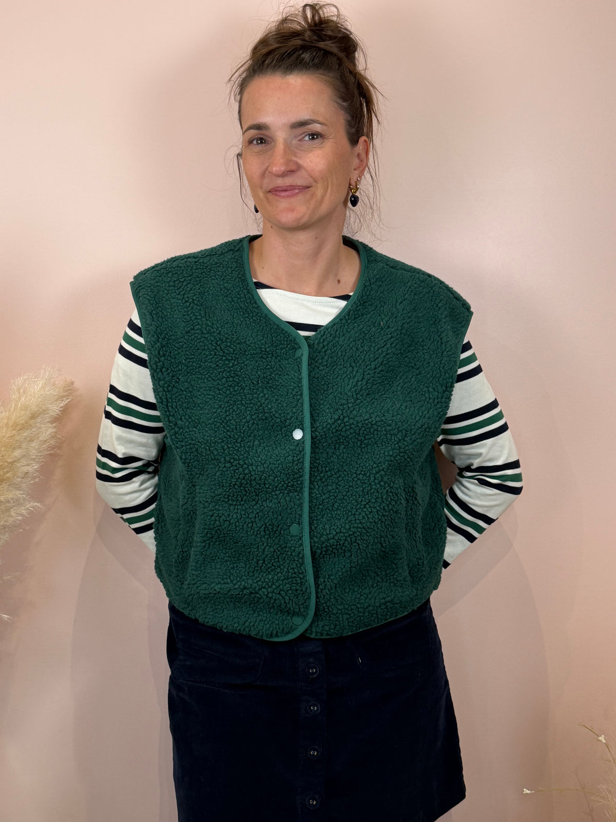 Gilet sans manches vert sapin