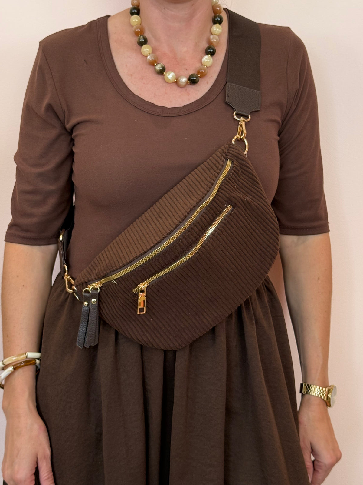 Banane velours marron, bordeaux ou noire