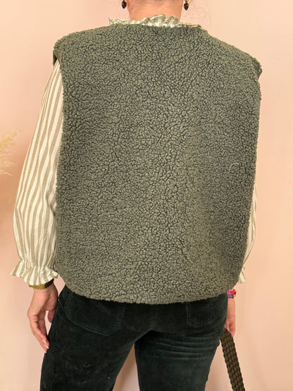 Gilet sans manches kaki