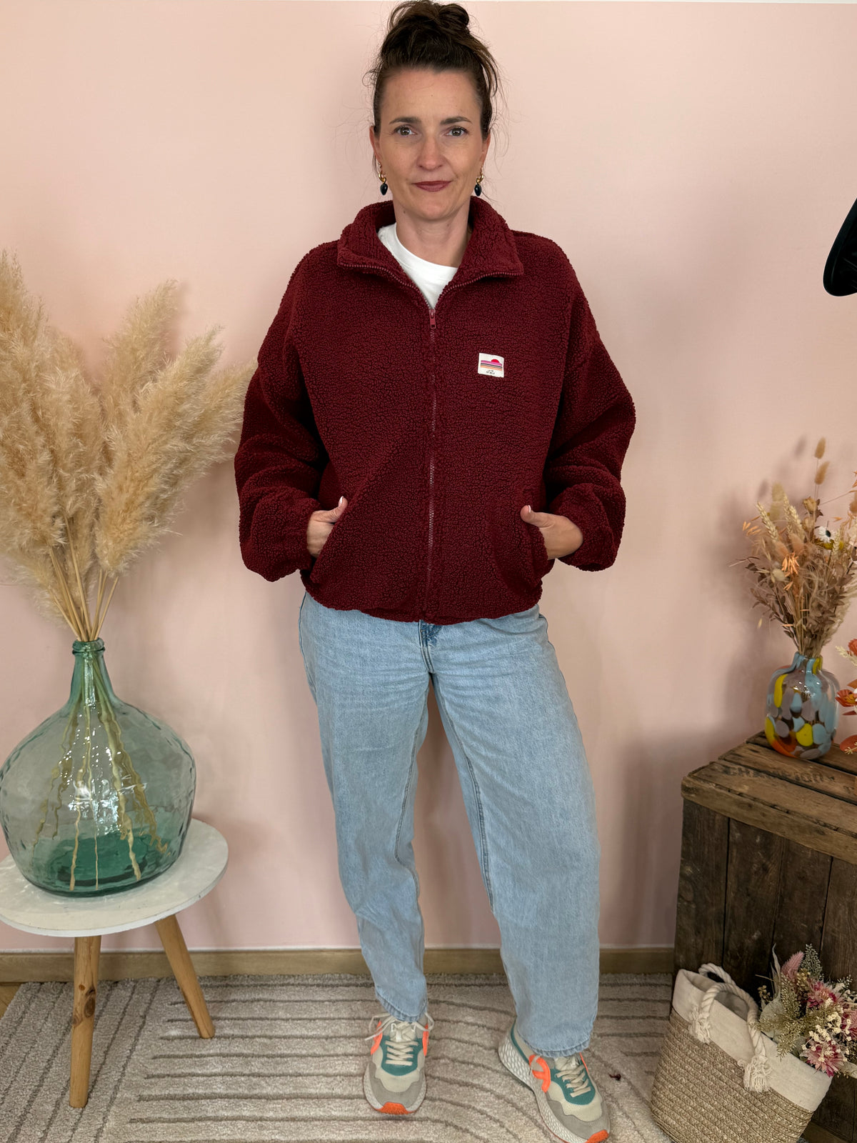 Polaire bordeaux