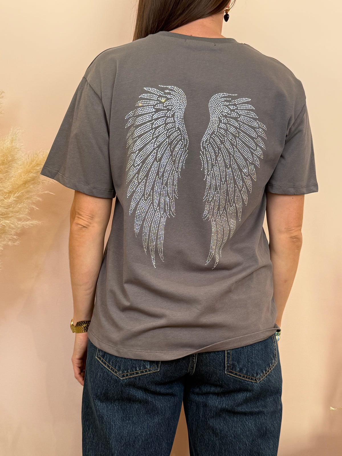 T-shirt Angel gris