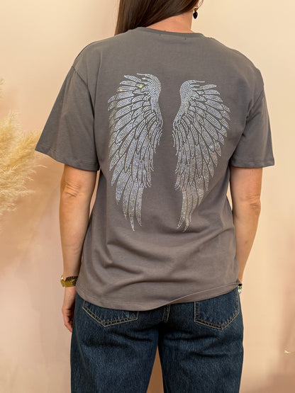 T-shirt Angel gris