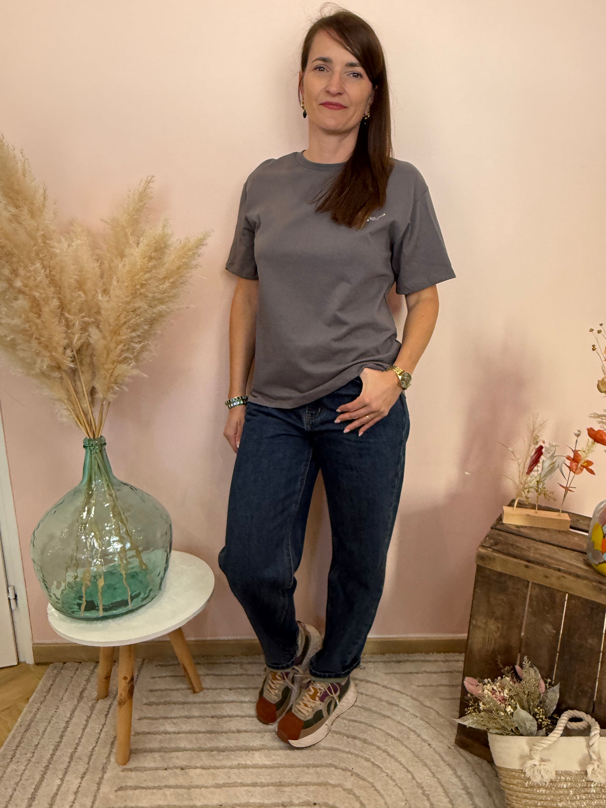 T-shirt Angel gris