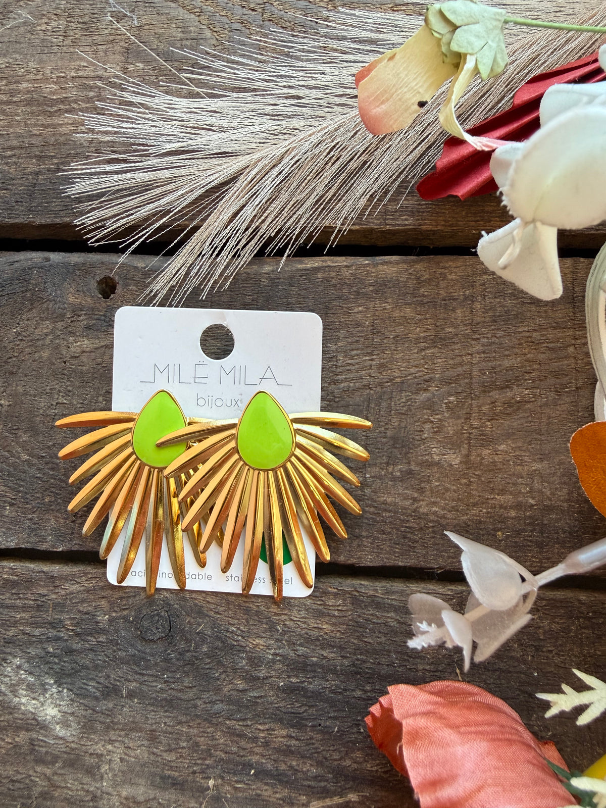 Boucles d’oreilles palmier