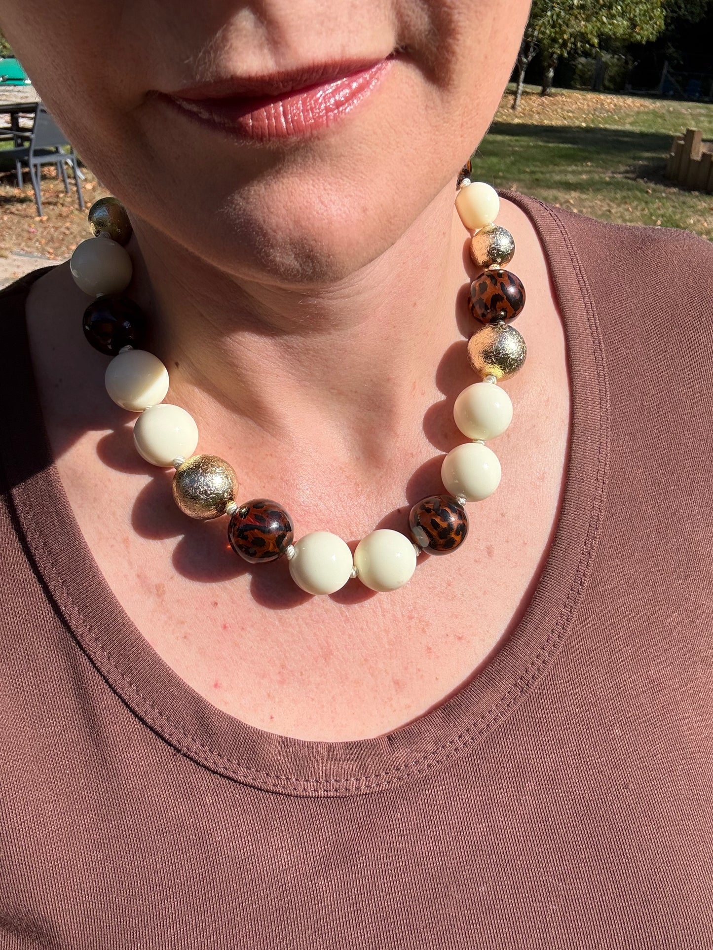 Collier Léo et doré