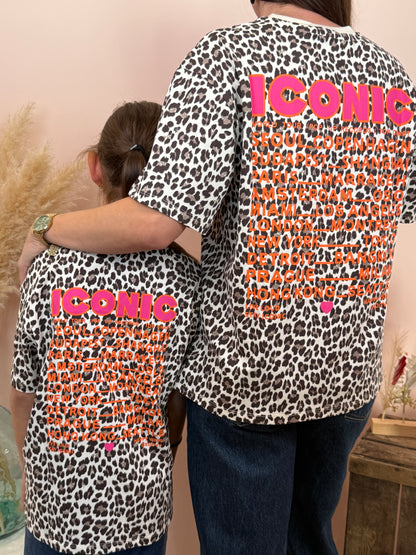t-shirt Iconic léopard