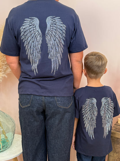 T-shirt Angel bleu