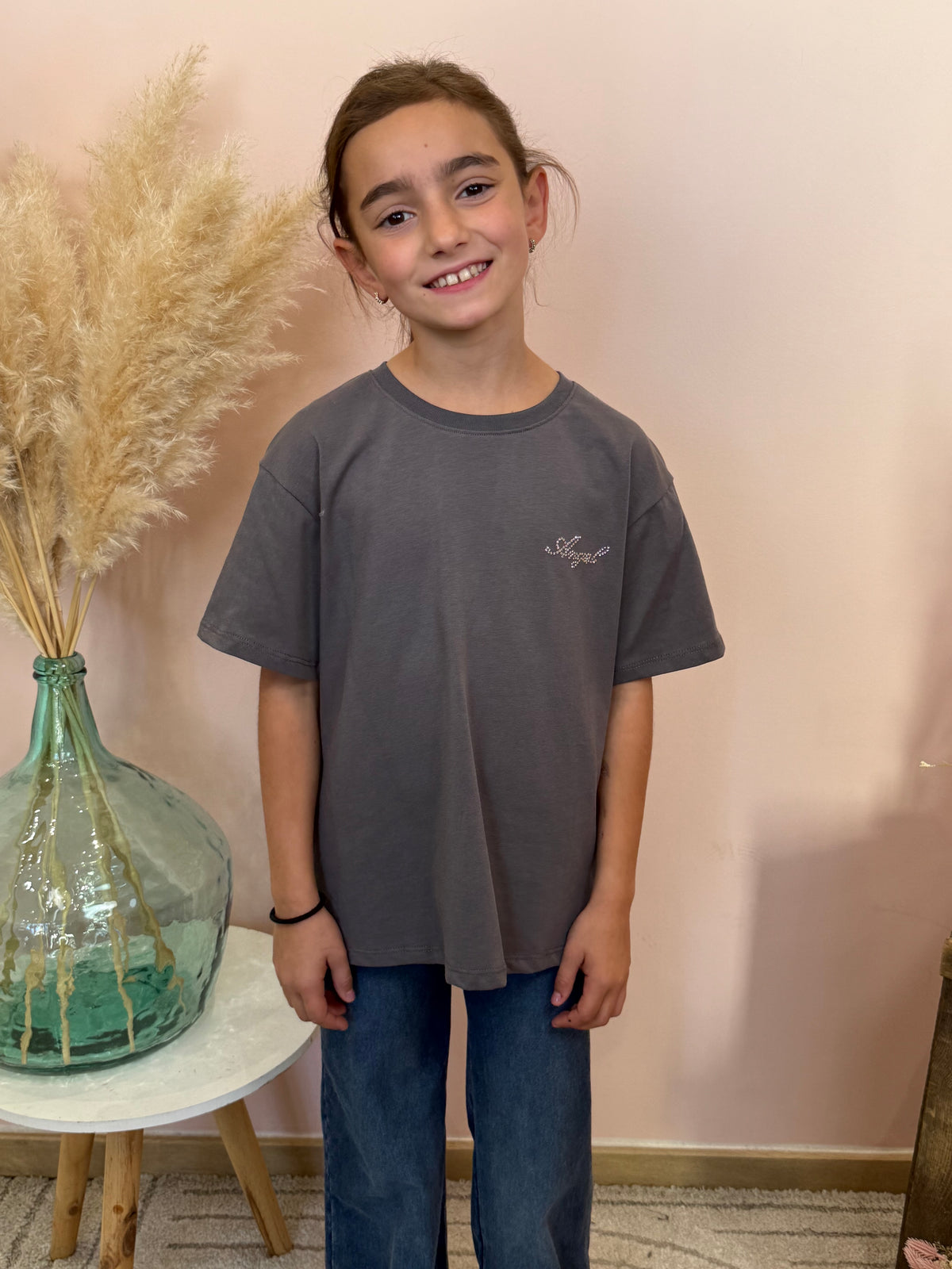 T-shirt Angel gris