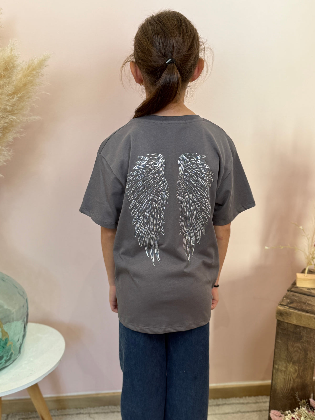 T-shirt Angel gris