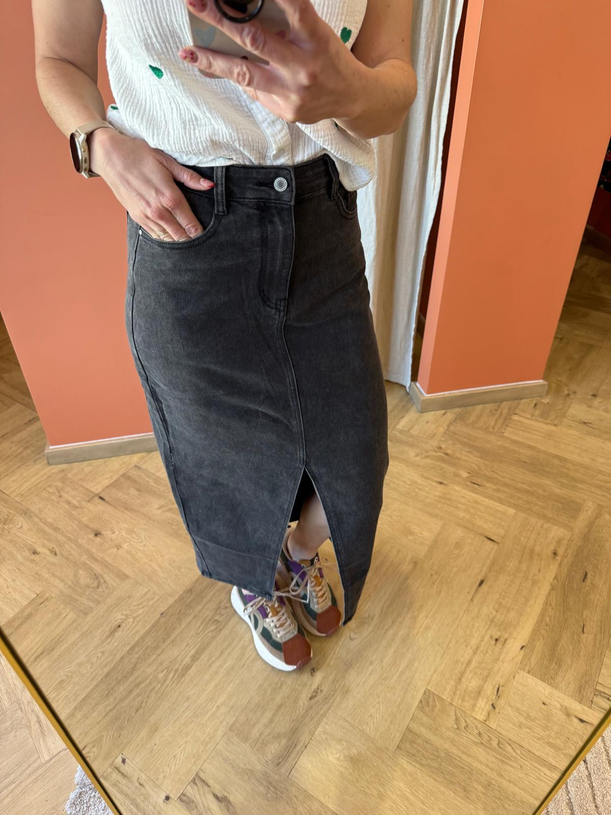 Jupe en jeans noire redial