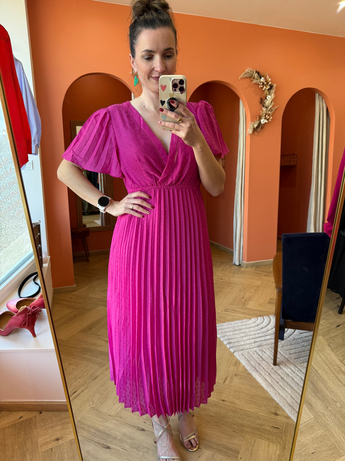 Robe de cérémonie fushia