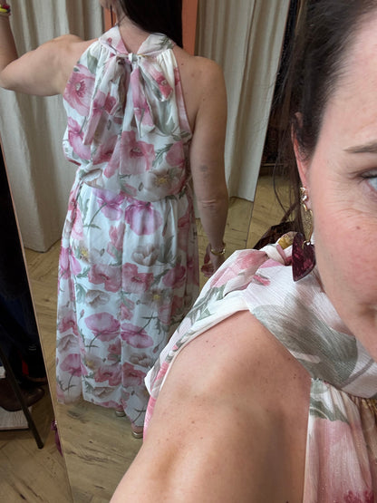 Robe longue fleurie