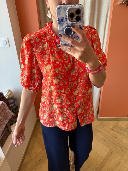 Blouse fleurie