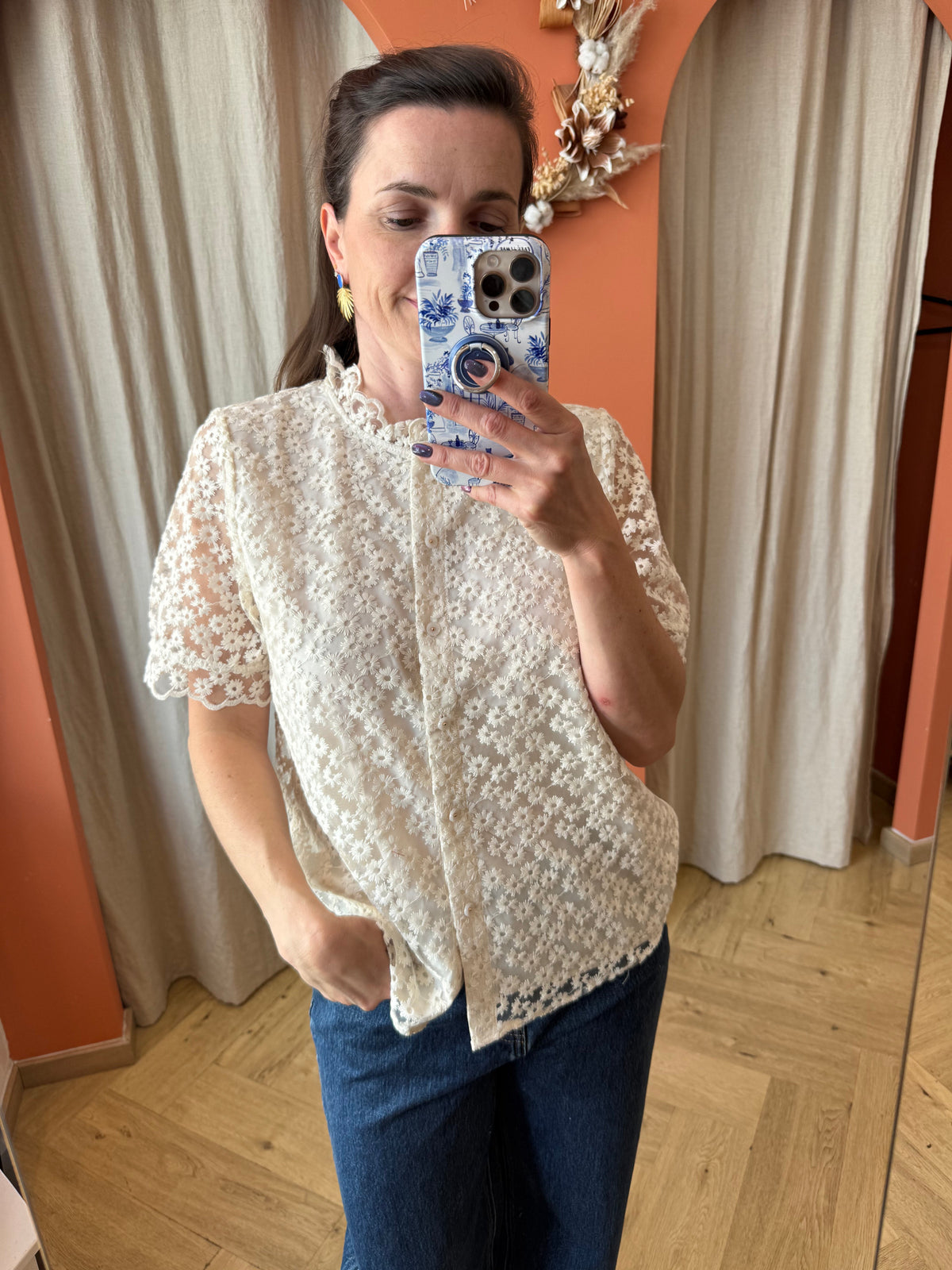 Blouse dentelle