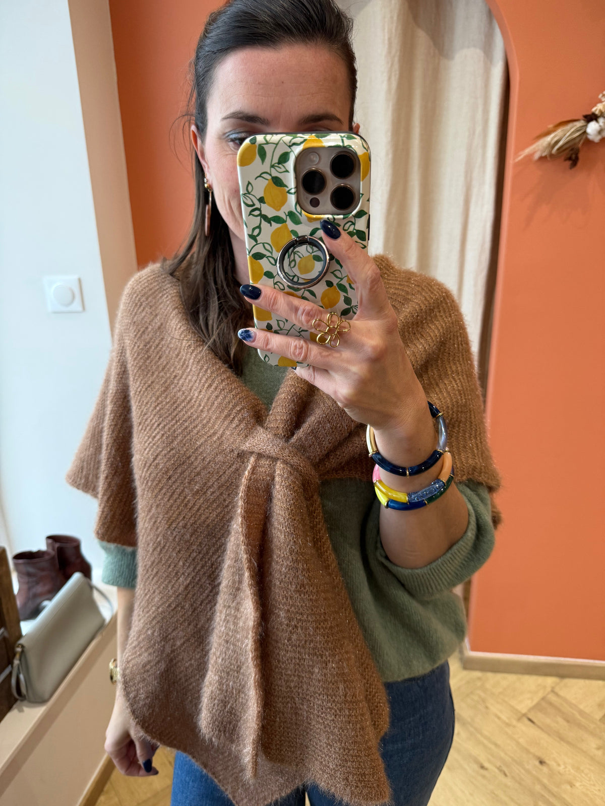 Poncho écharpe