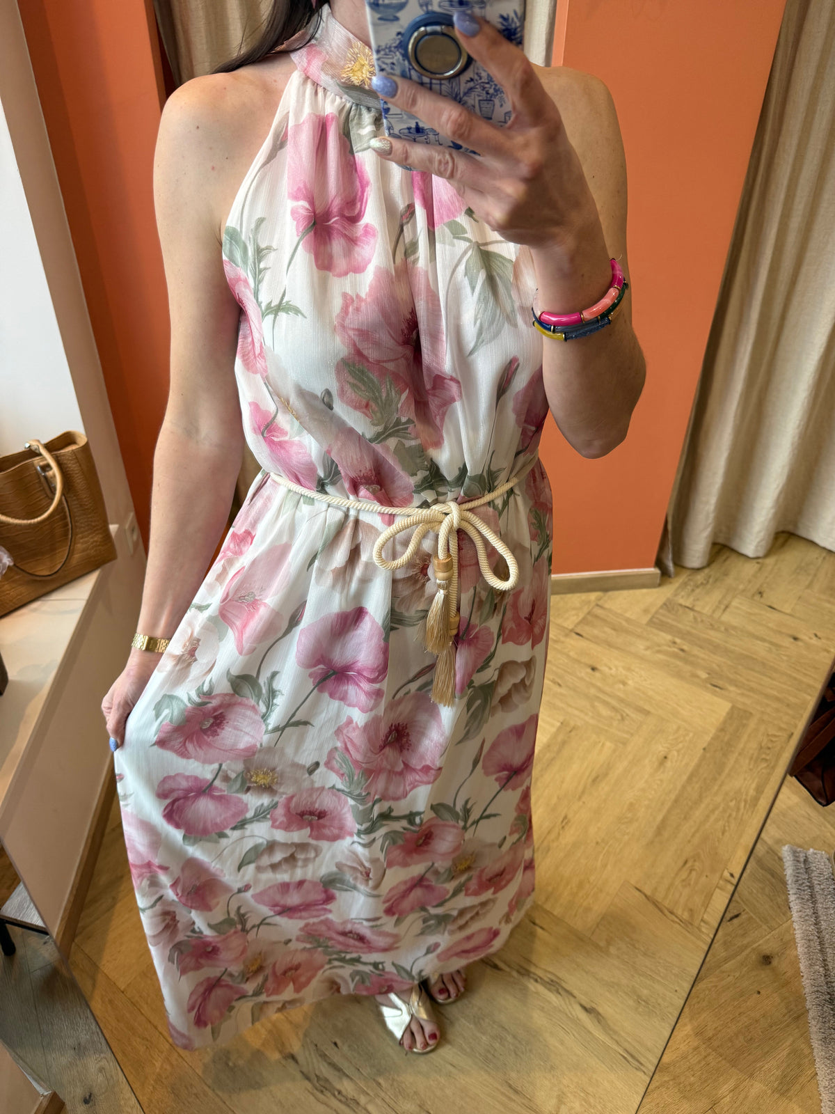 Robe longue fleurie